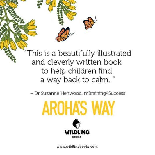 Inside cover of "Arohas Way A Childrens Guide Through Emotions" book by Craig Phillips