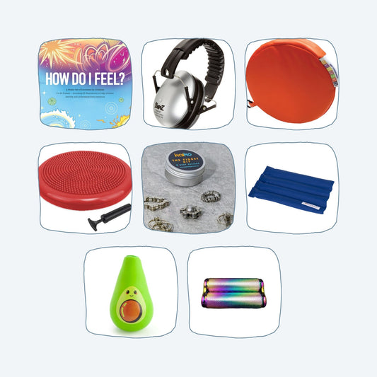 Contents of the Classroom Sensory Resources Kit - Tools for self-regulation and sensory exploration