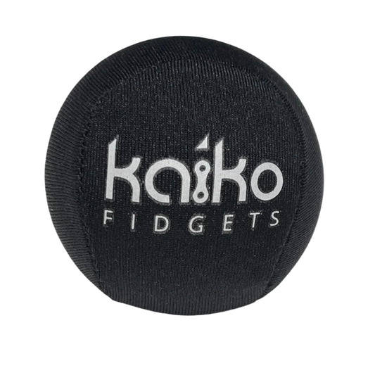 Black Extreme Squishy by Kaiko Super Robust Washable Sensory Squish  with 'Kaiko FIDGETS' logo on a light gray background