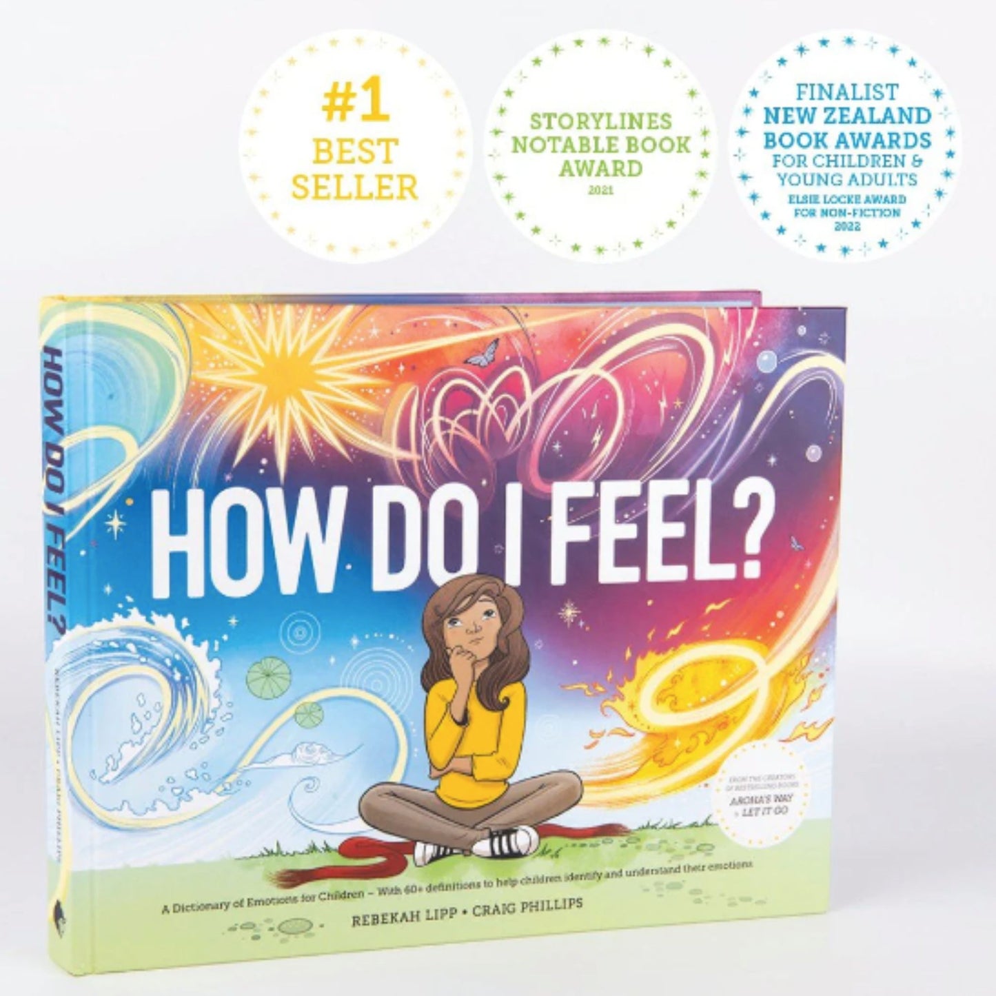 Front cover of the book "How Do I Feel A Dictionary of Emotions for Children" by Craig Phillips