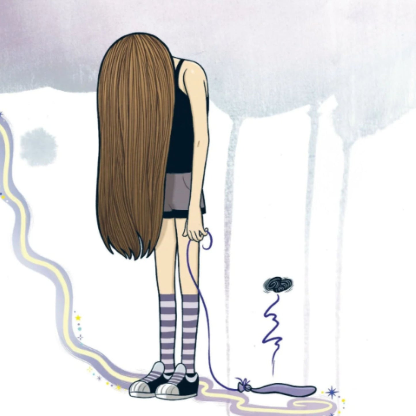 Illustration depicting disappointment from the book, "How Do I Feel A Dictionary of Emotions for Children" by Craig Phillips