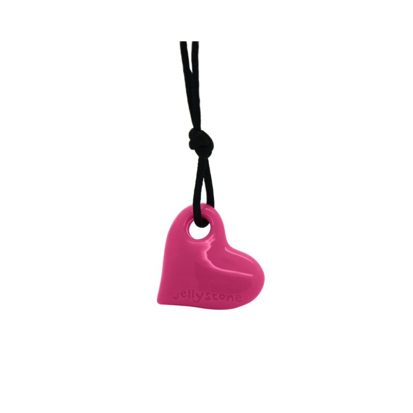 Chew Necklace - Heart - Watermelon Pink