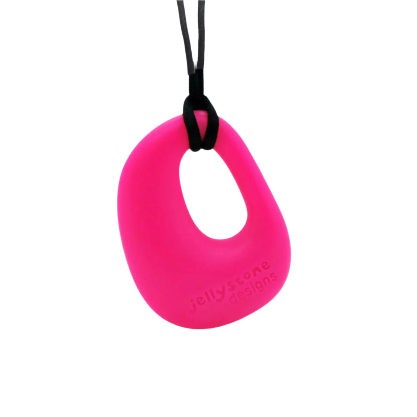 Jellystone Designs Chew Necklace chewie in Organic Fuschia