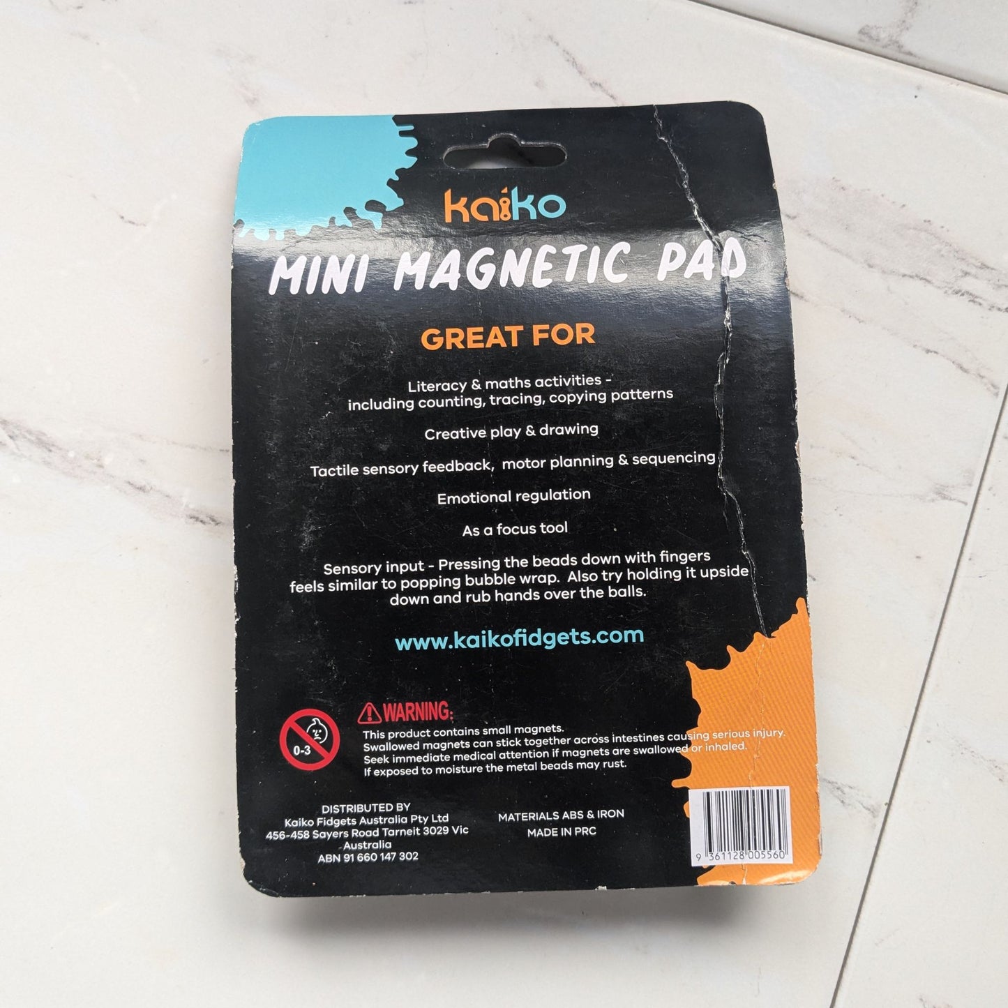 Kaiko Mini Magnetic Pad packaging on a white floor