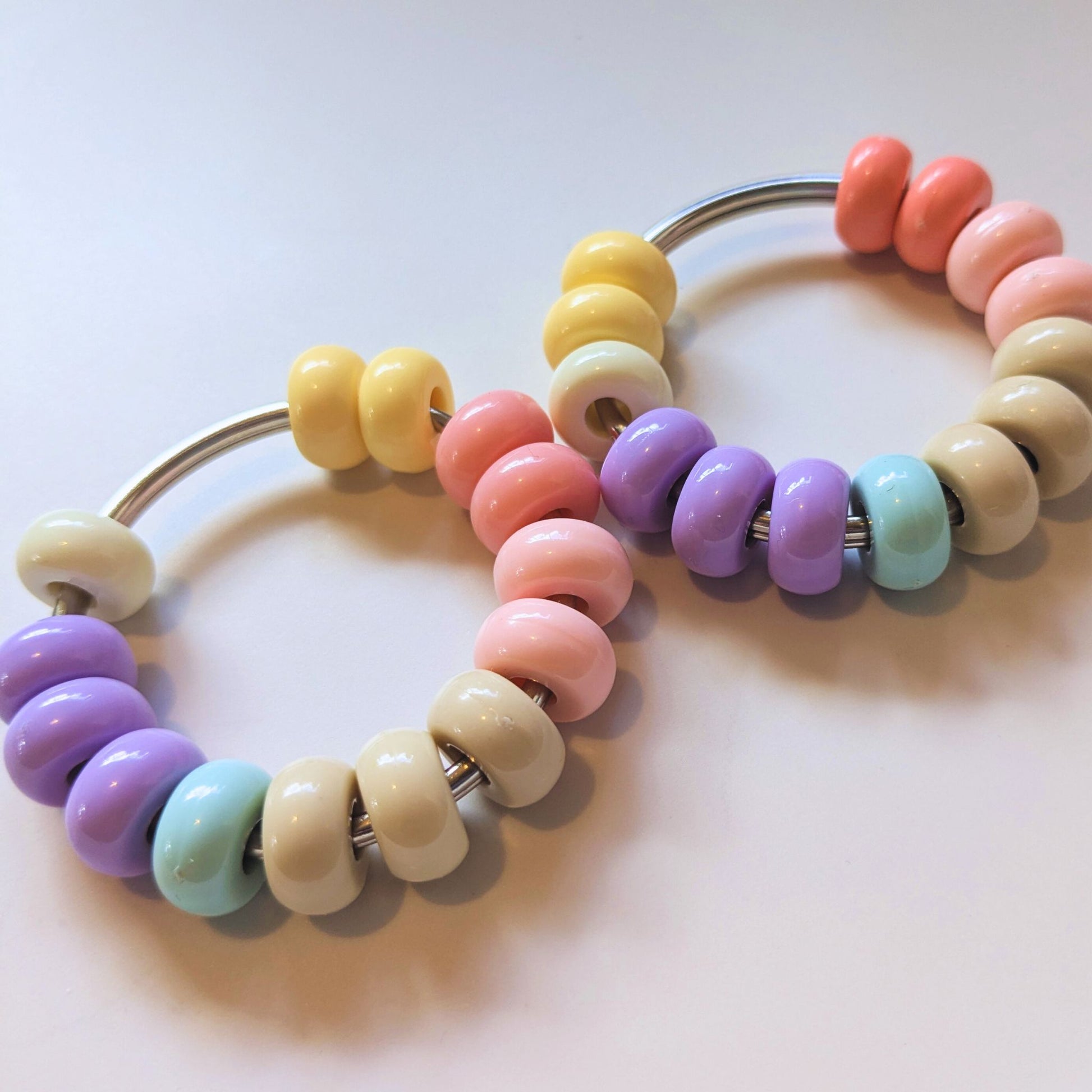 Colour Variation of Lolly Loop Roller Fidget Handmade Beaded Fidget