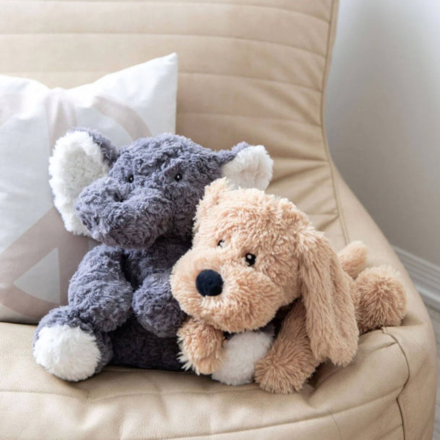 Mindful & Co Kids weighted stuffed toys - Eleanor the Weighted Elephant and Charlie the Weighted Dog