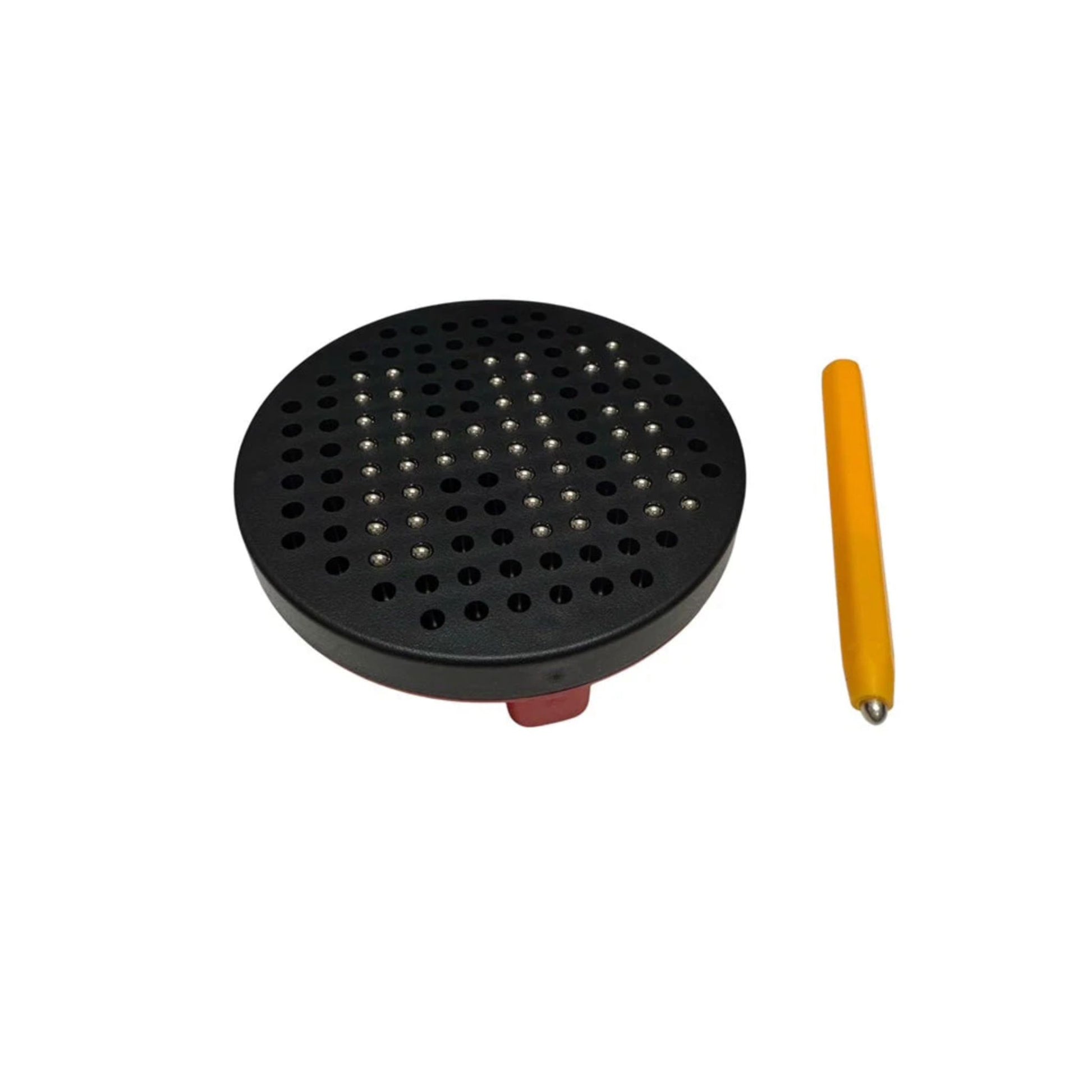 "Hi" written on a Mini Magnetic Pad Round Sensory Toy by Kaiko