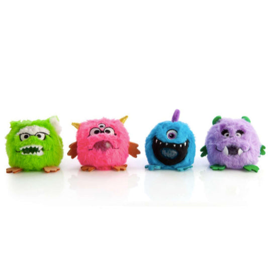 Monsters Plush Ball Jellies Squishy Plush toys in green, pink, blue and purple