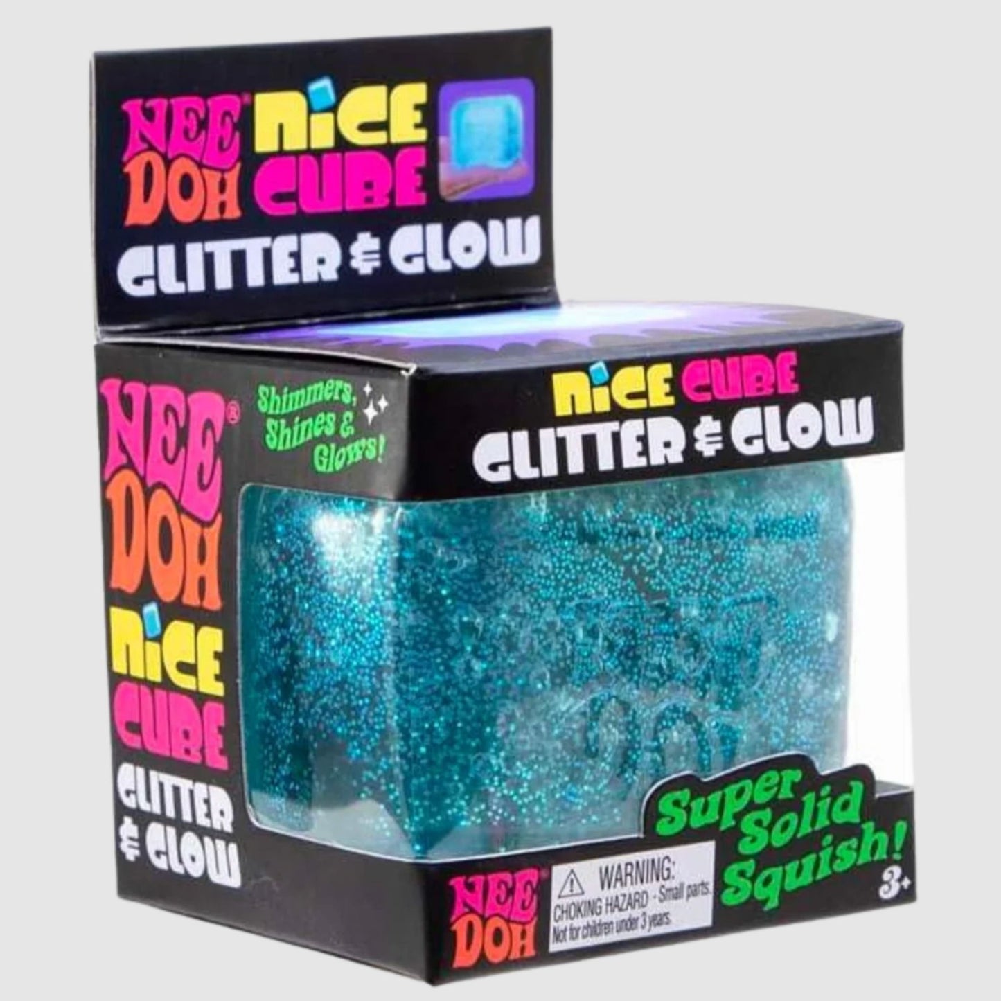 NeeDoh Nice Cube Glitter & Glow