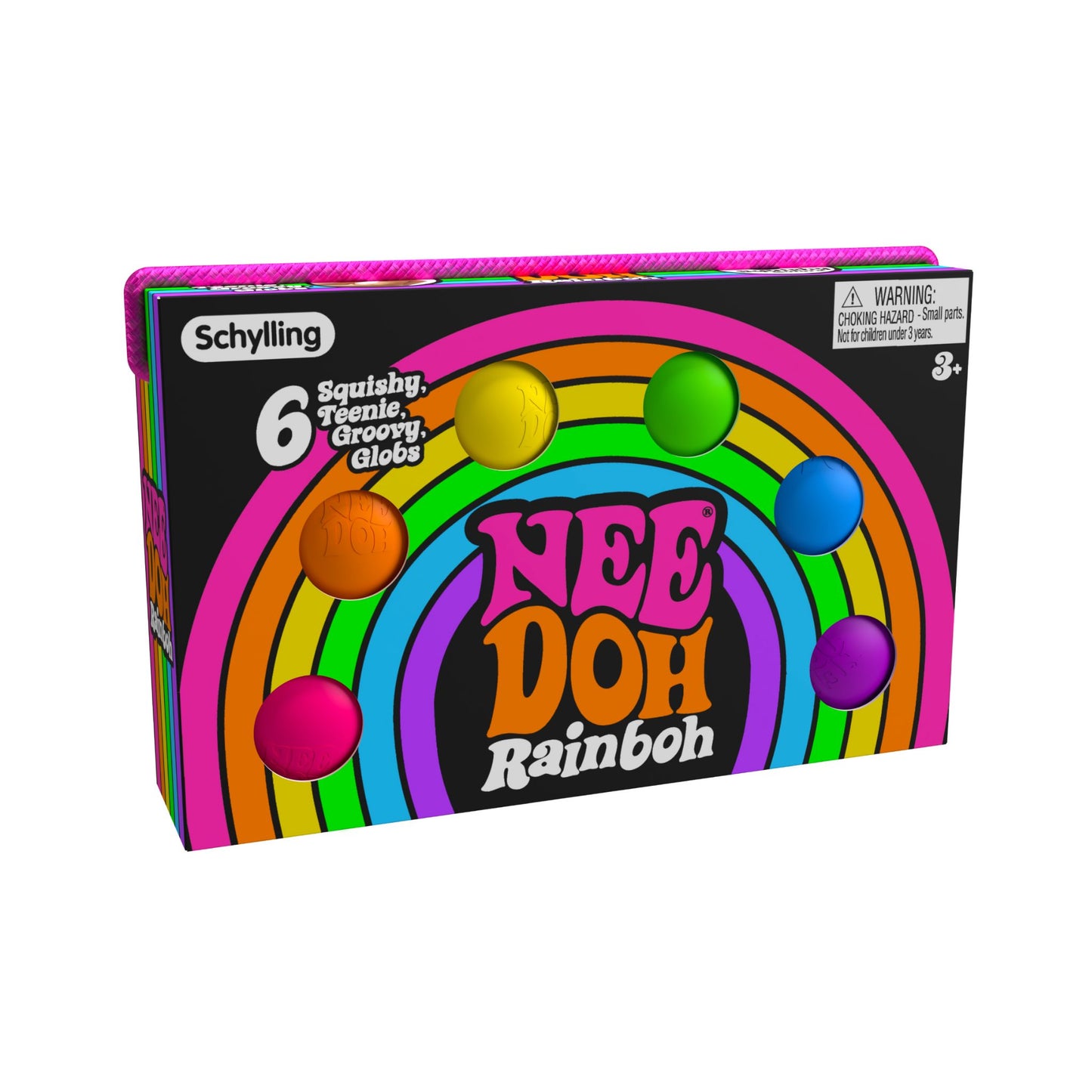 NeeDoh Rainboh Teenie Groovy Globs 6-pack