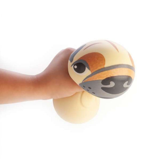 Person squeezing a Smoosho's Jumbo Pug Stress Ball