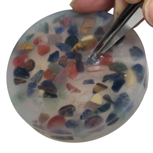 Stone disc from Pick Em Starter Set by Kaiko Picking, Popping & Hair Pulling Support Kit