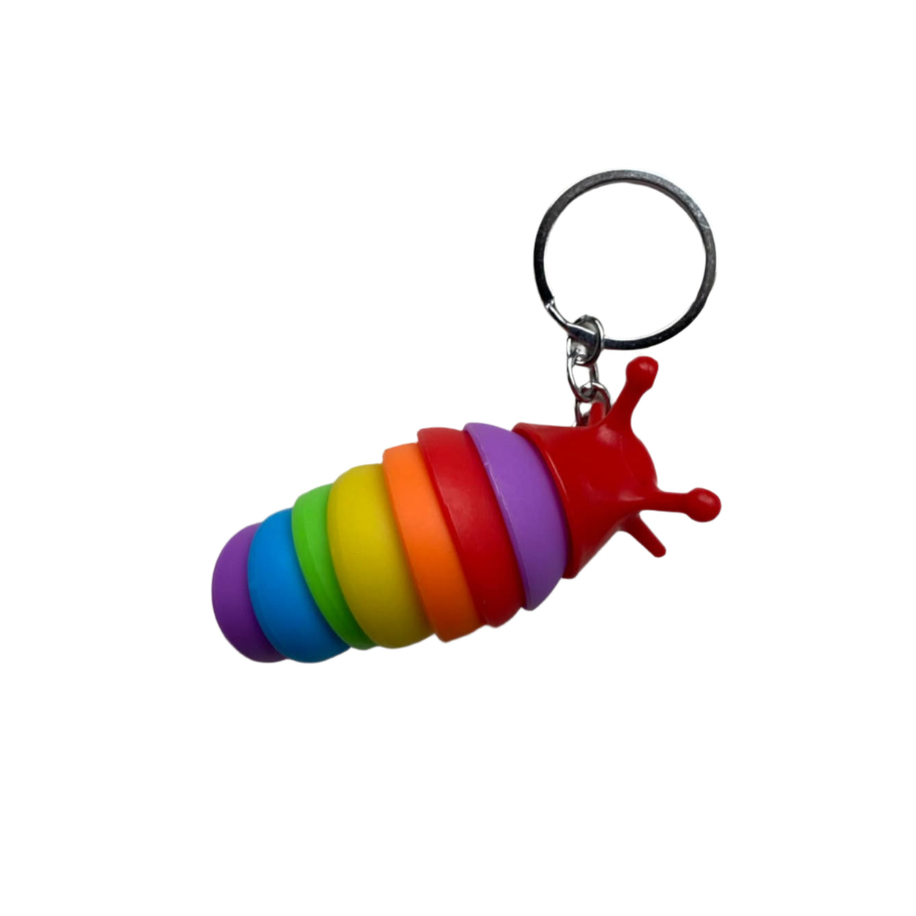 Rainbow Sensory Slug Keychain