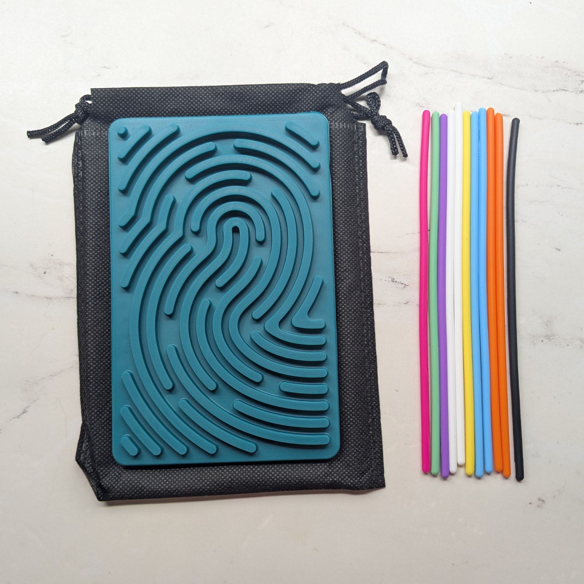 Sensory Activity Board in Green with carry bag