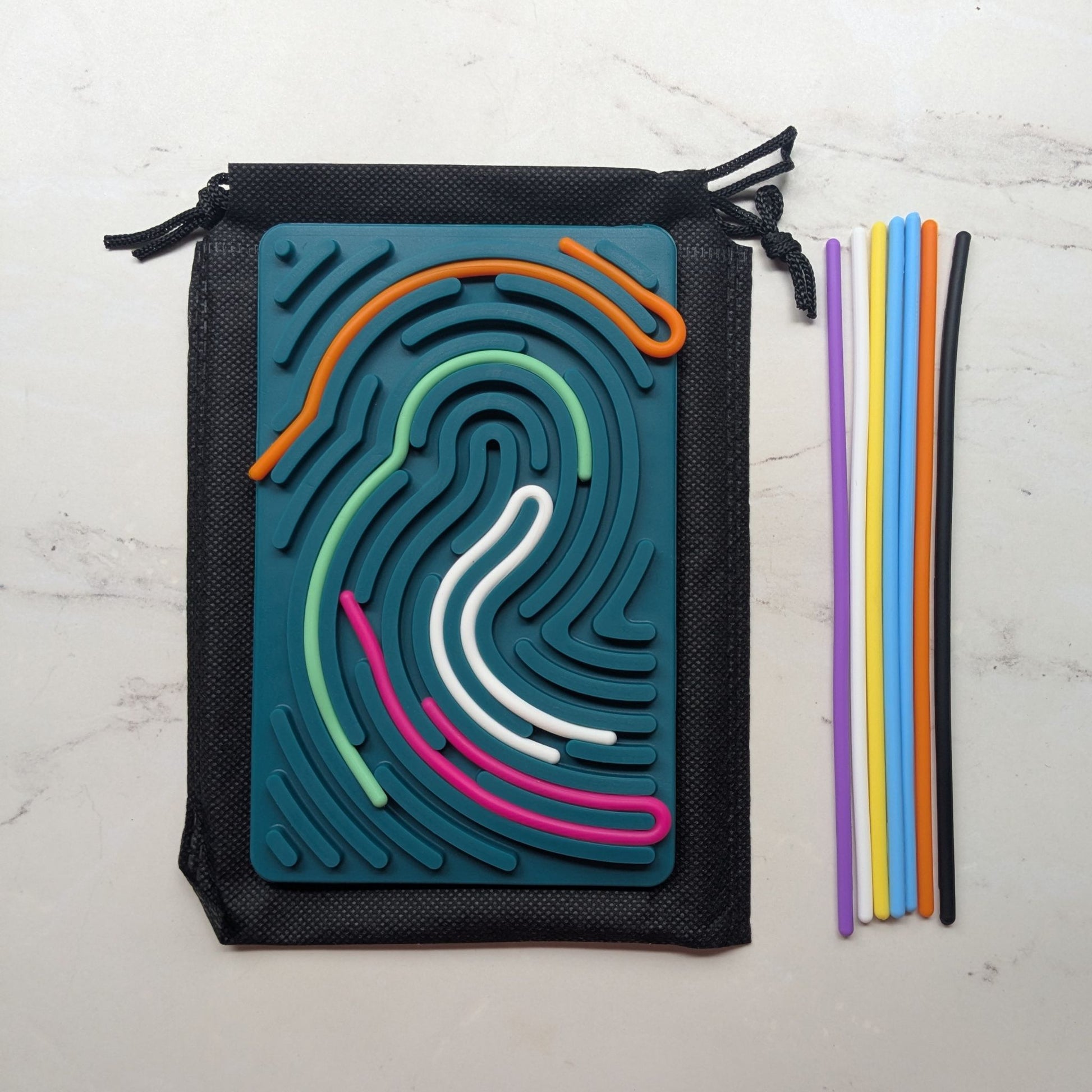 Sensory Activity Board in Green with carry bag