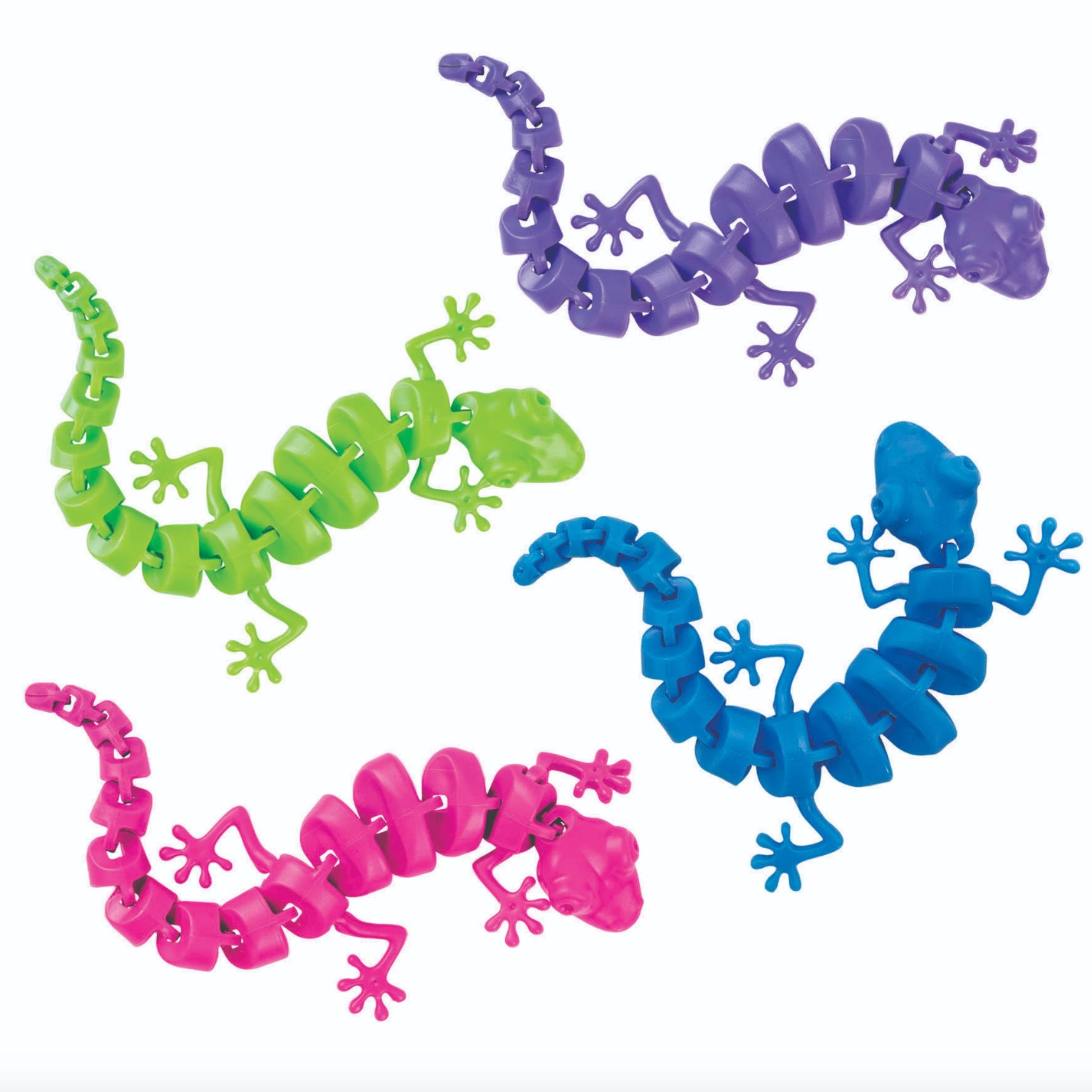 Sensory Gecko Fidget Articulated ASMR in Pink, Green, Blue, Purple