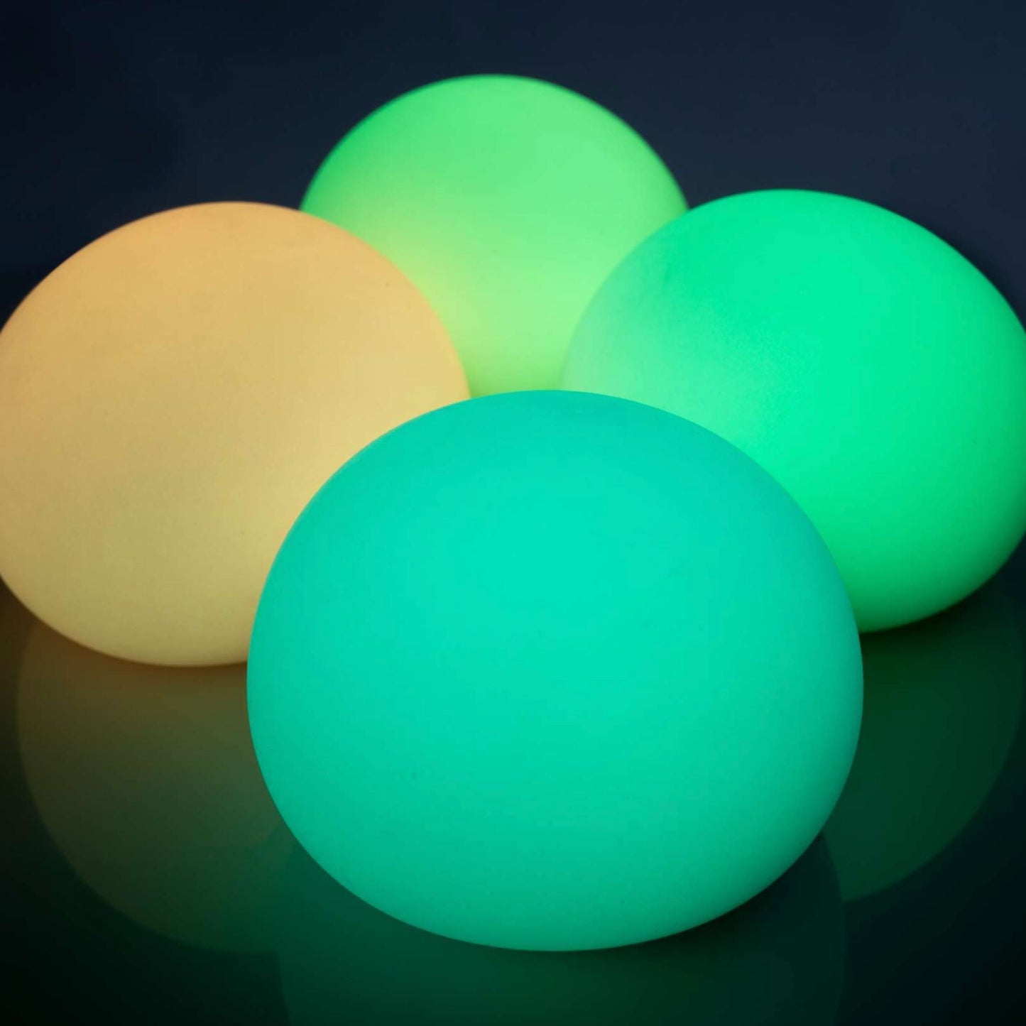 Smooshos Jumbo Glow in the Dark Ball stress ball glowing