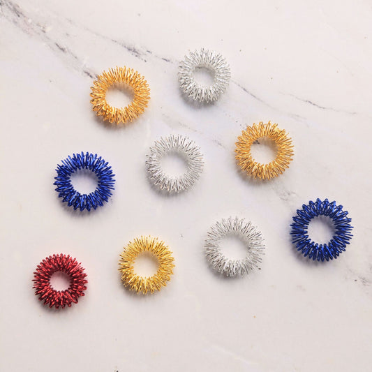Spiky Sensory Finger Ring Assorted Colours -  Pain minimisation support