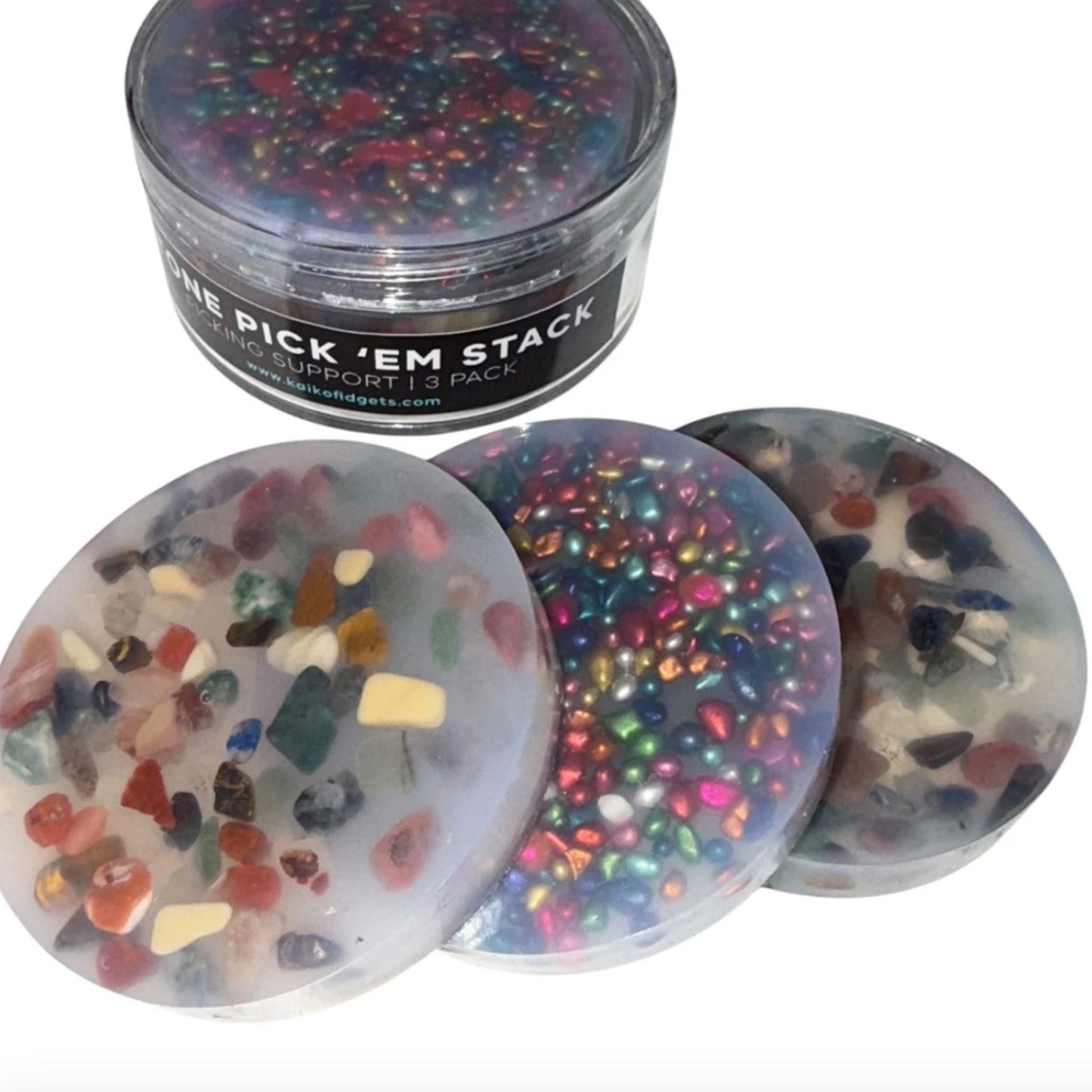 Stone Pick Em Stack 3-Pack Refill Picking, Popping & Hair Pulling Support Kit with 3 discs