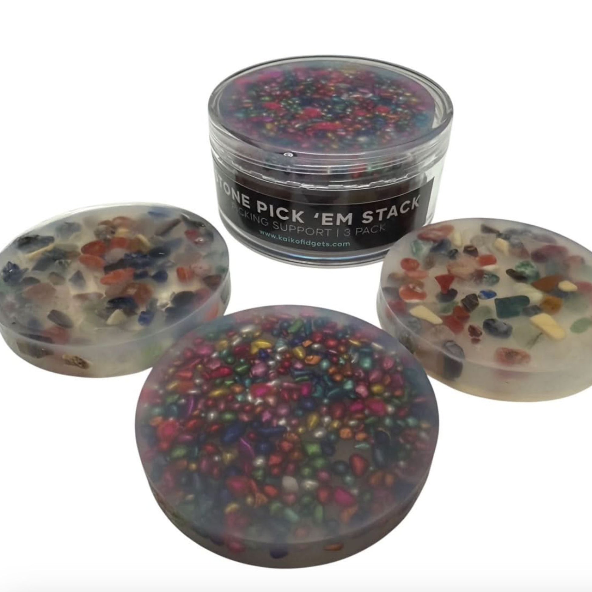 Stone Pick Em Stack 3-Pack Refill Picking, Popping & Hair Pulling Support Kit
