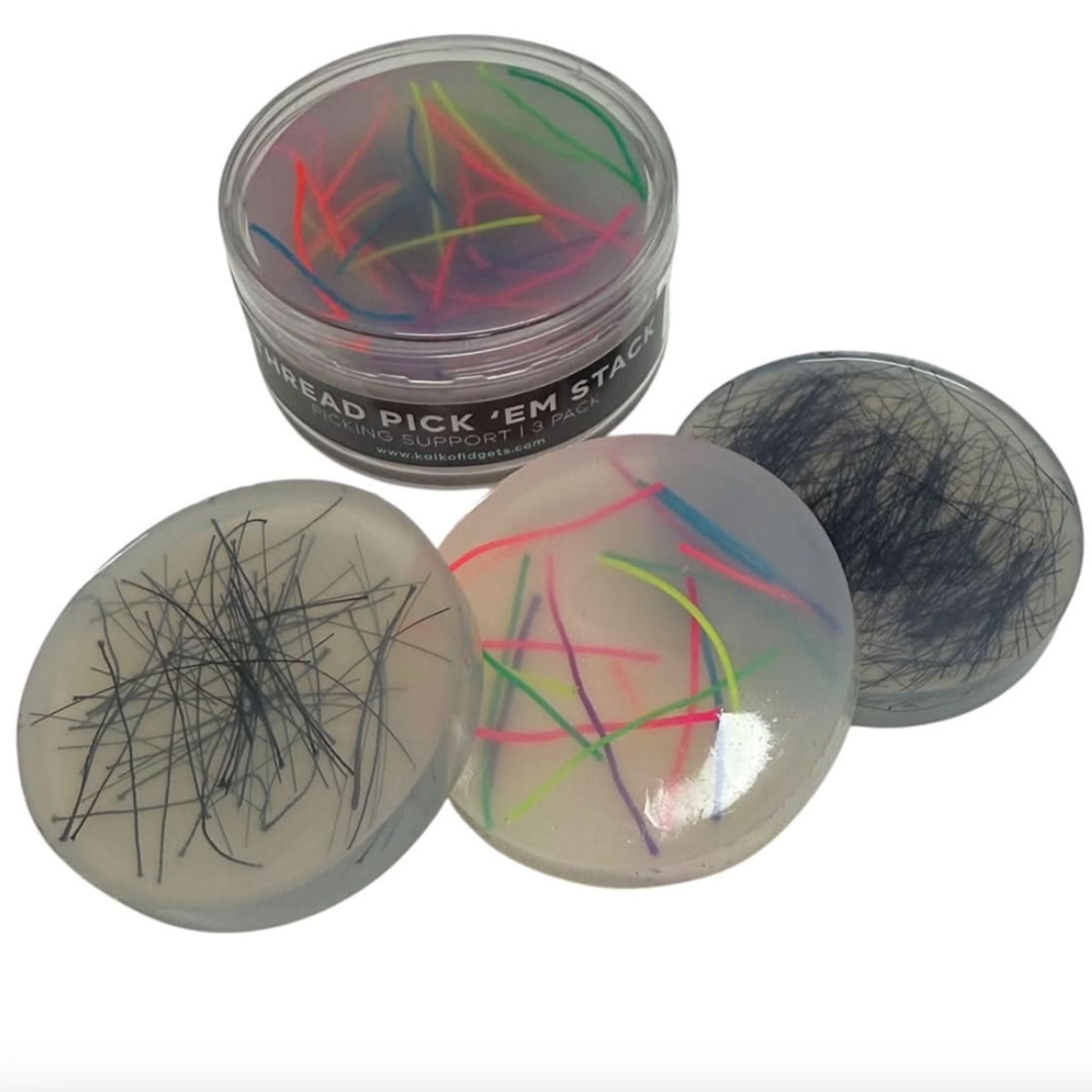 Thread Pick Em Stack 3-Pack Refill Picking, Popping & Hair Pulling Support Kit