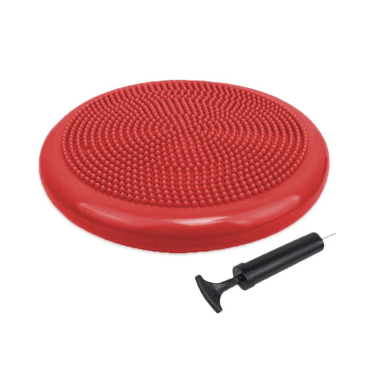 Wobble balance cushion with Hand Pump in red