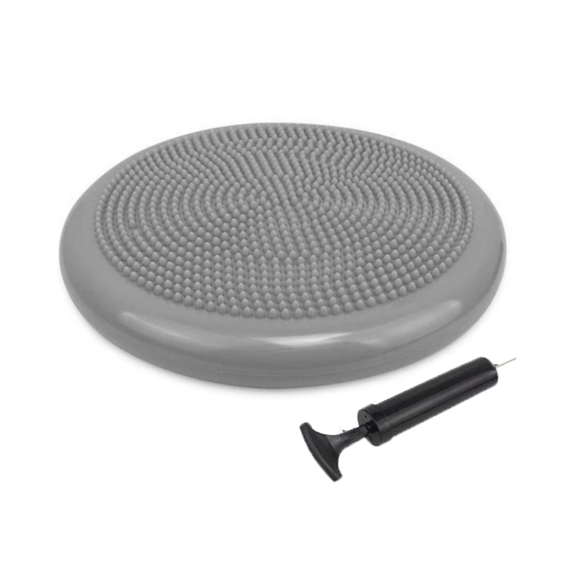 Wobble balance cushion with Hand Pump in silver