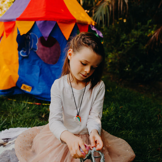 Chew Necklace - Rainbow - Pastel