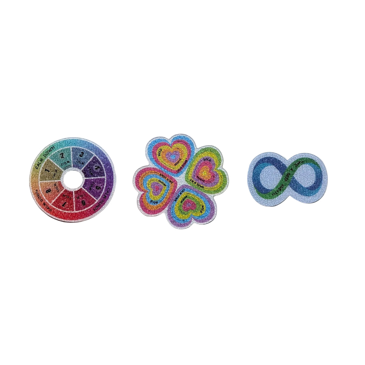Rainbow Sensory Stickers - 3 pack