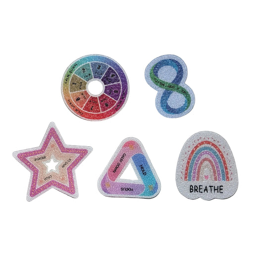 Rainbow Sensory Stickers - 5 pack
