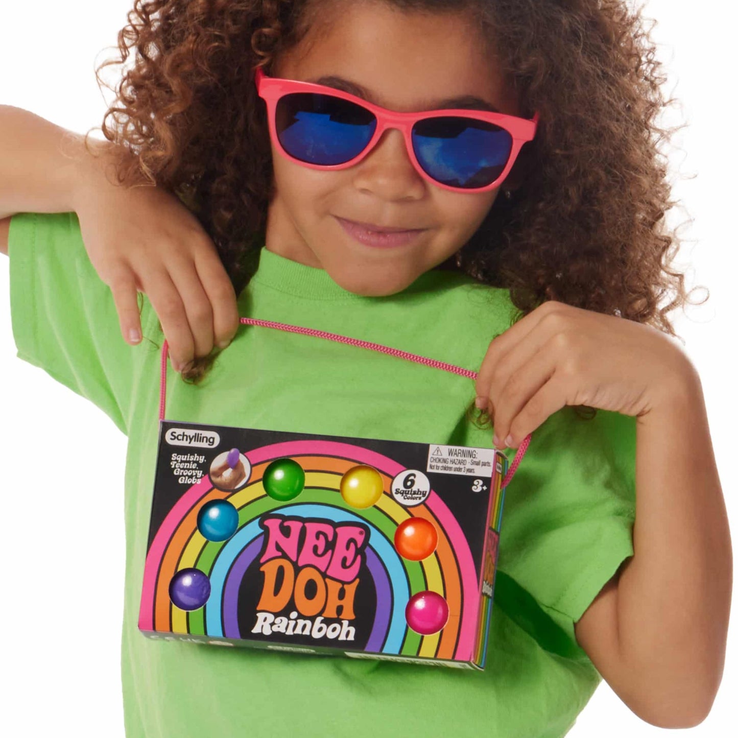 NeeDoh Rainboh Teenie Groovy Globs 6-pack