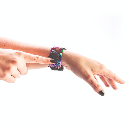 Colour Change Sequin Snap Band