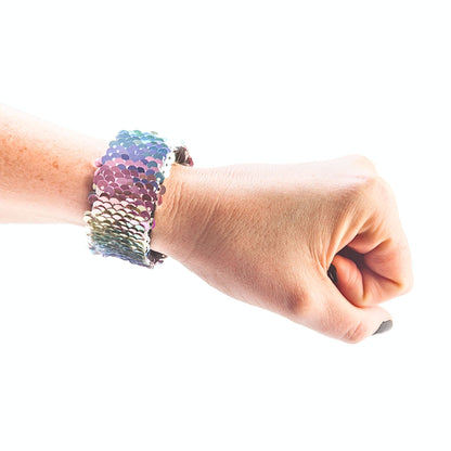 Colour Change Sequin Snap Band