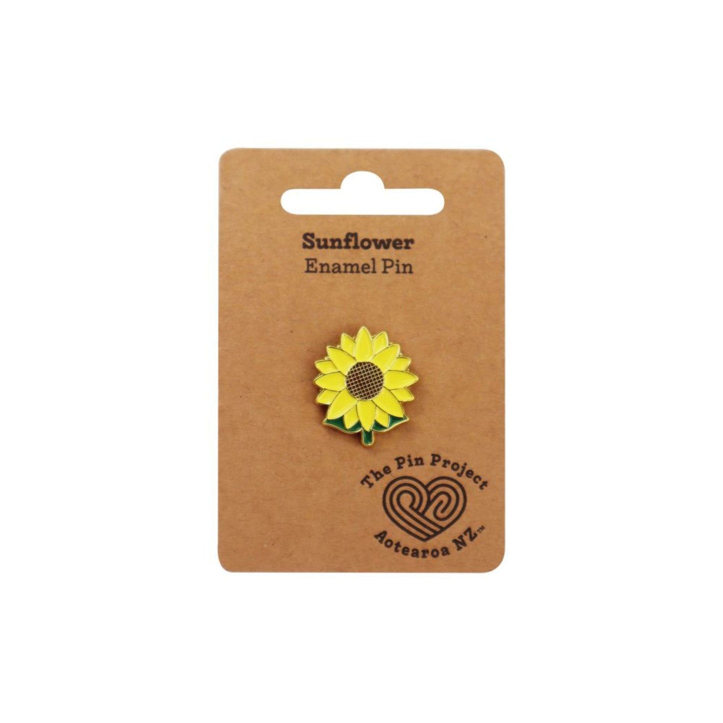 Invisible Disability Sunflower Enamel Badge