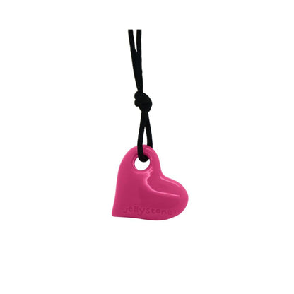 Chew Necklace - Heart - Watermelon Pink