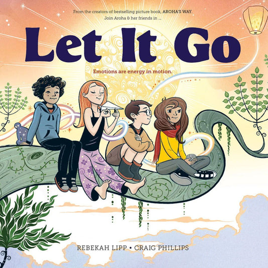 Book cover of 'Let It Go' with four children sitting on a tree branch.