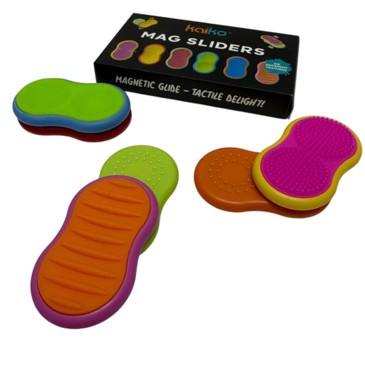 Mag Sliders by Kaiko - Six Interchangeable Magnetic Textured Pad Fidgets