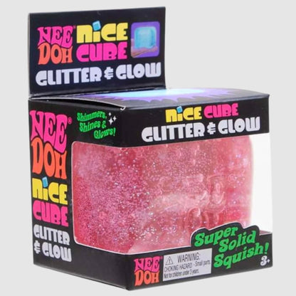 NeeDoh Nice Cube Glitter & Glow