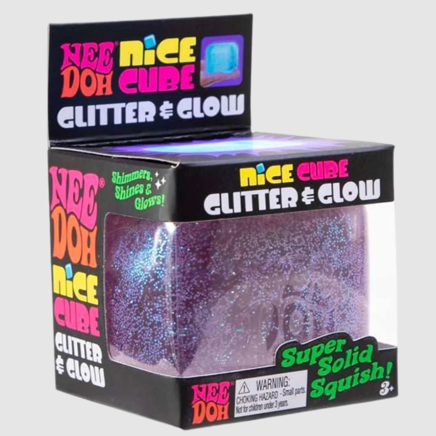 NeeDoh Nice Cube Glitter & Glow