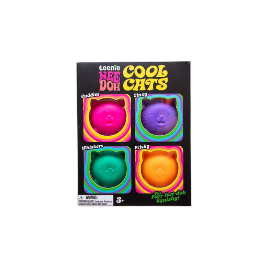 NeeDoh Teenie Cool Cats 4-pack
