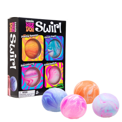 NeeDoh Teenie Swirl 4-pack