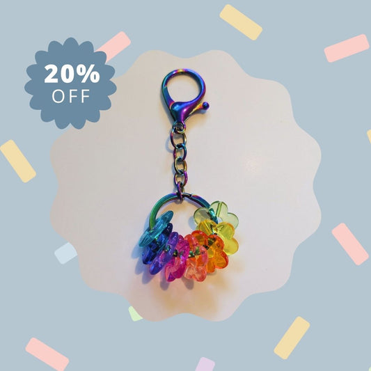 Rainbow Drop Keychain Fidget