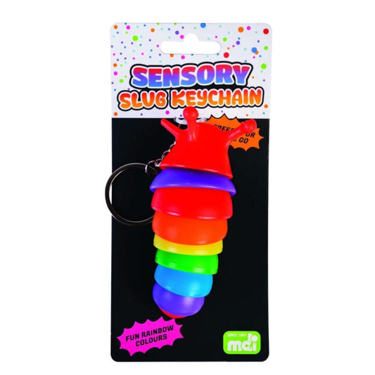 Rainbow Sensory Slug Keychain