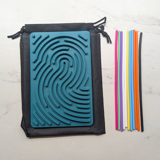 Sensory Activity Board in Green with carry bag 