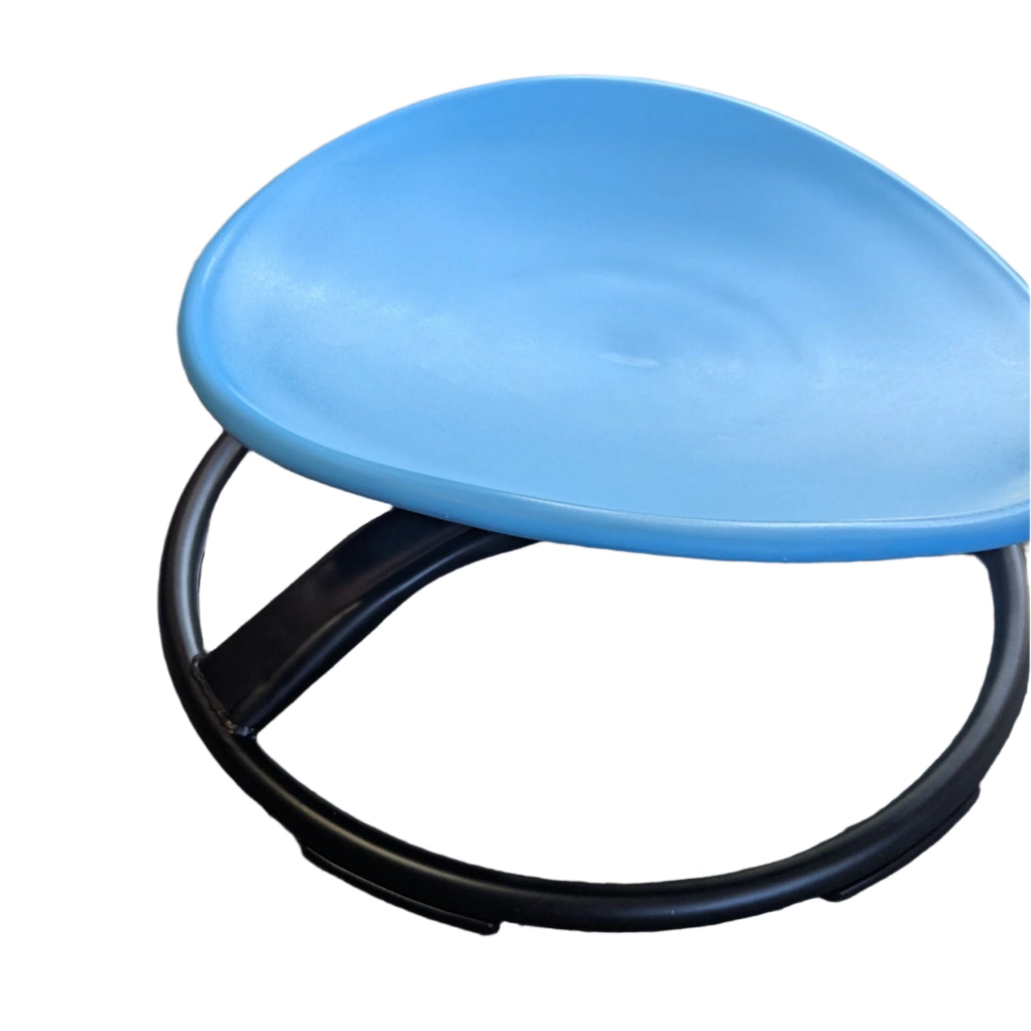 Thick side of Sensory Spin Seat Vestibular Spin Seat in Blue
