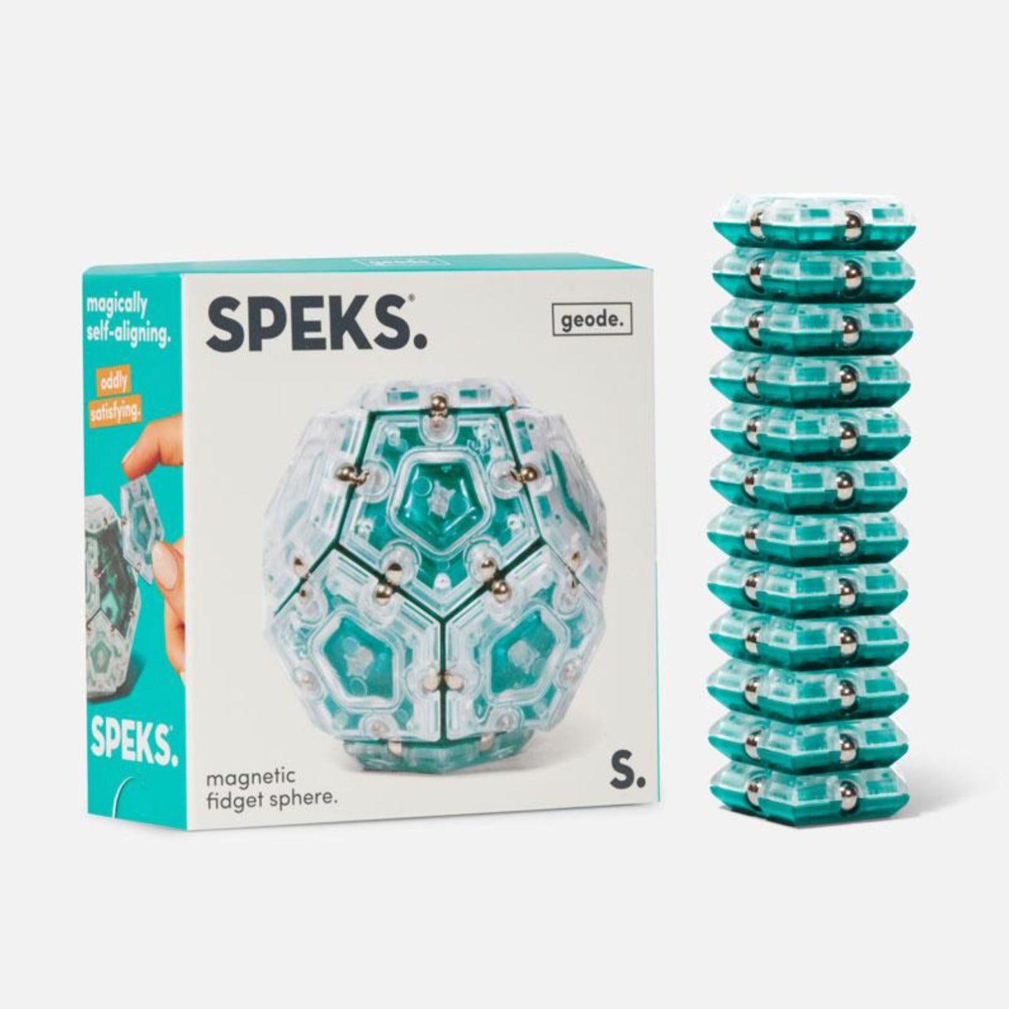 Geode Magnetic Fidget Set - Aqua Marine
