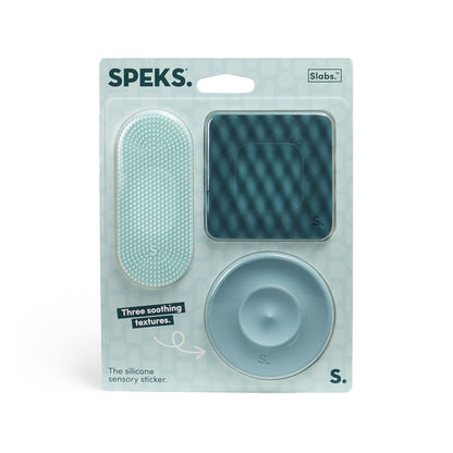 Slabs Silicone Sensory Sticker - Green 3-pack