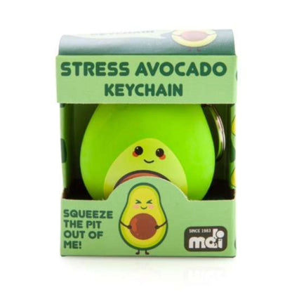 Stress Avocado Keychain