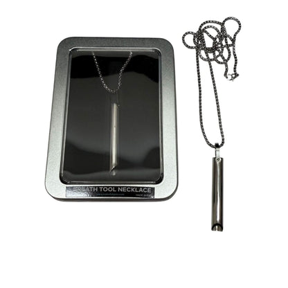 Unisex Mindful Breathing Necklace - Stainless Steel Breath Tool