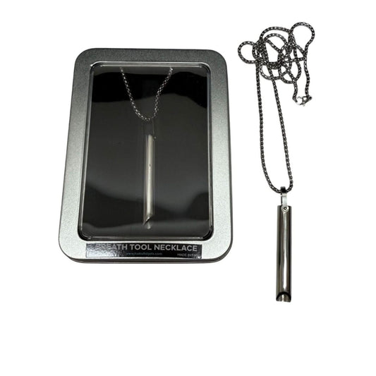 Unisex Mindful Breathing Necklace - Stainless Steel Breath Tool